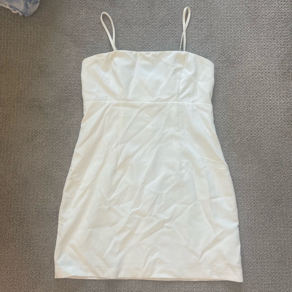 ShowPo Sharmiel Removable Straps Mini Dress in Ivory - Picture 7 of 10
